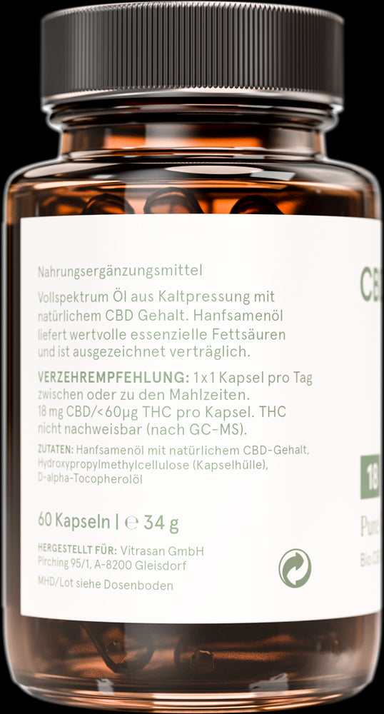 PURE CBD 18 (10%) Kapseln