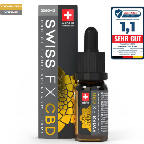 CBD Öl 20% Vollspektrum Swiss FX