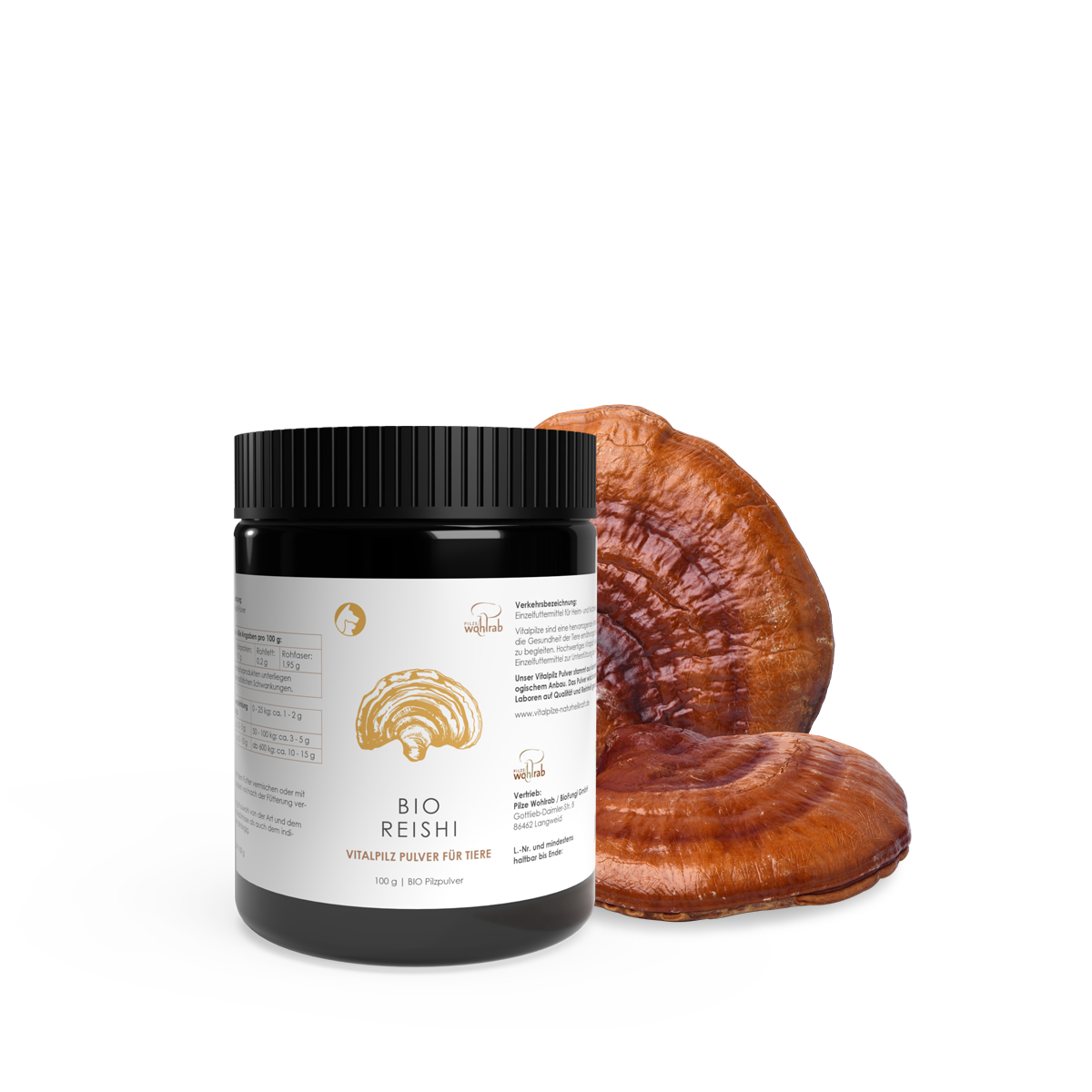 BIO Reishi Pulver für Tiere