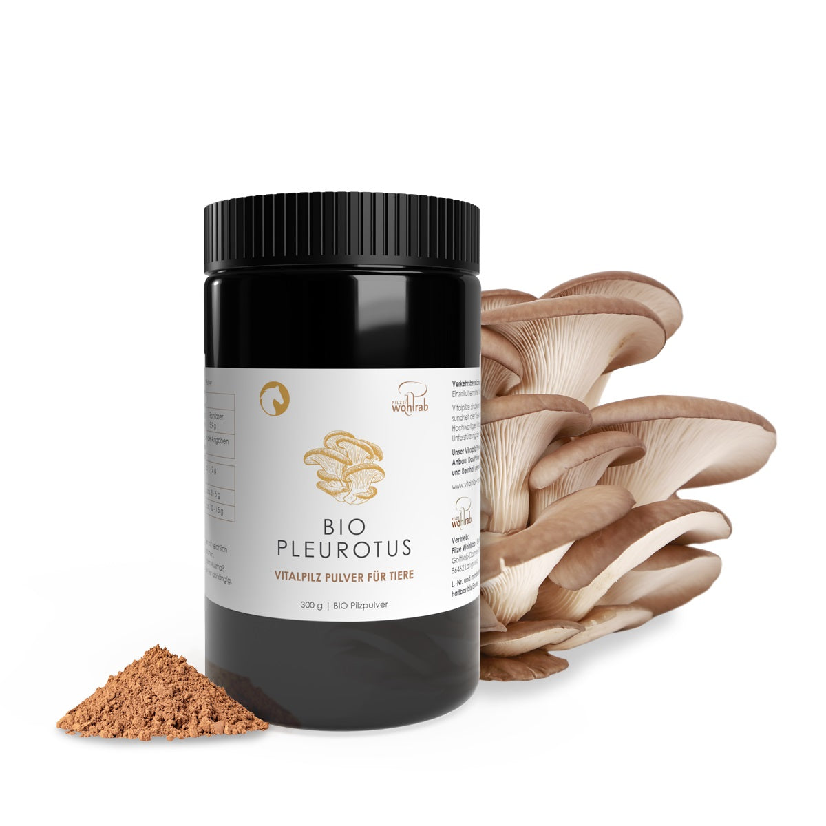 BIO Pleurotus Pulver für Tiere