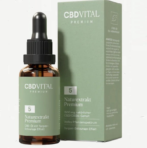 CBD Naturextrakt Premium Öl 5% | 30ml