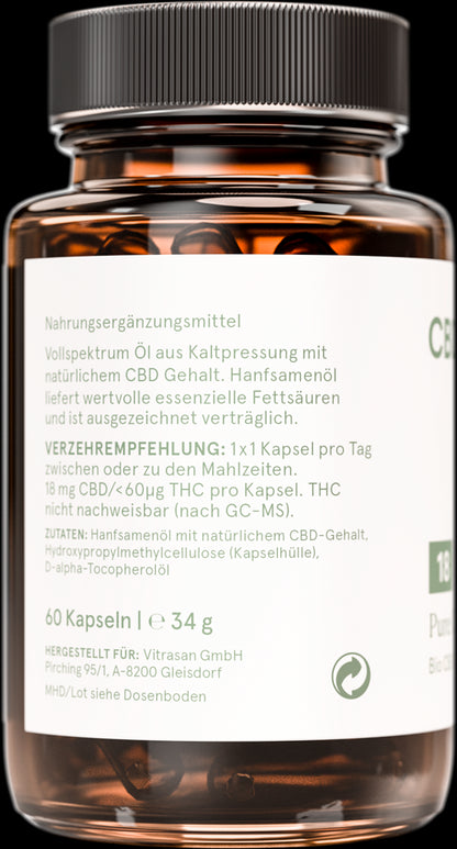 PURE CBD 18 (10%) Kapseln
